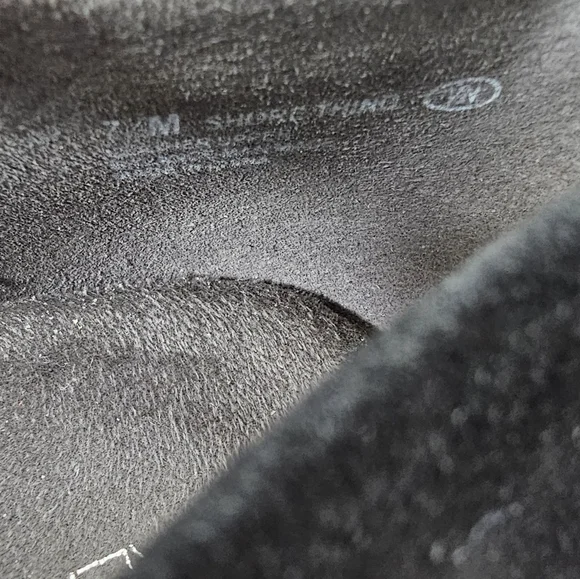 Aerosoles Shore Thing Black Suede Pumps Round Toe Size 7.5 - Picture 10 of 10